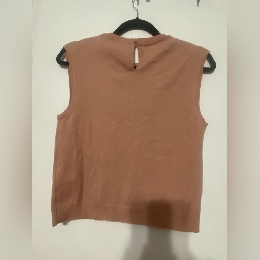 J.Crew Featherweight cashmere-blend cropped sweater shell - Picture 4 of 4